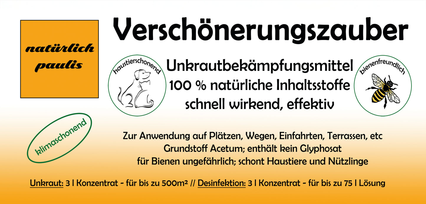 Verschönerungszauber, 3 Liter, Konzentrat